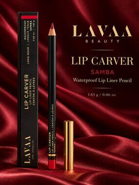 LAVAA Beauty Lip Carver Samba Red Waterproof Lip Liner Pencil 1.65g